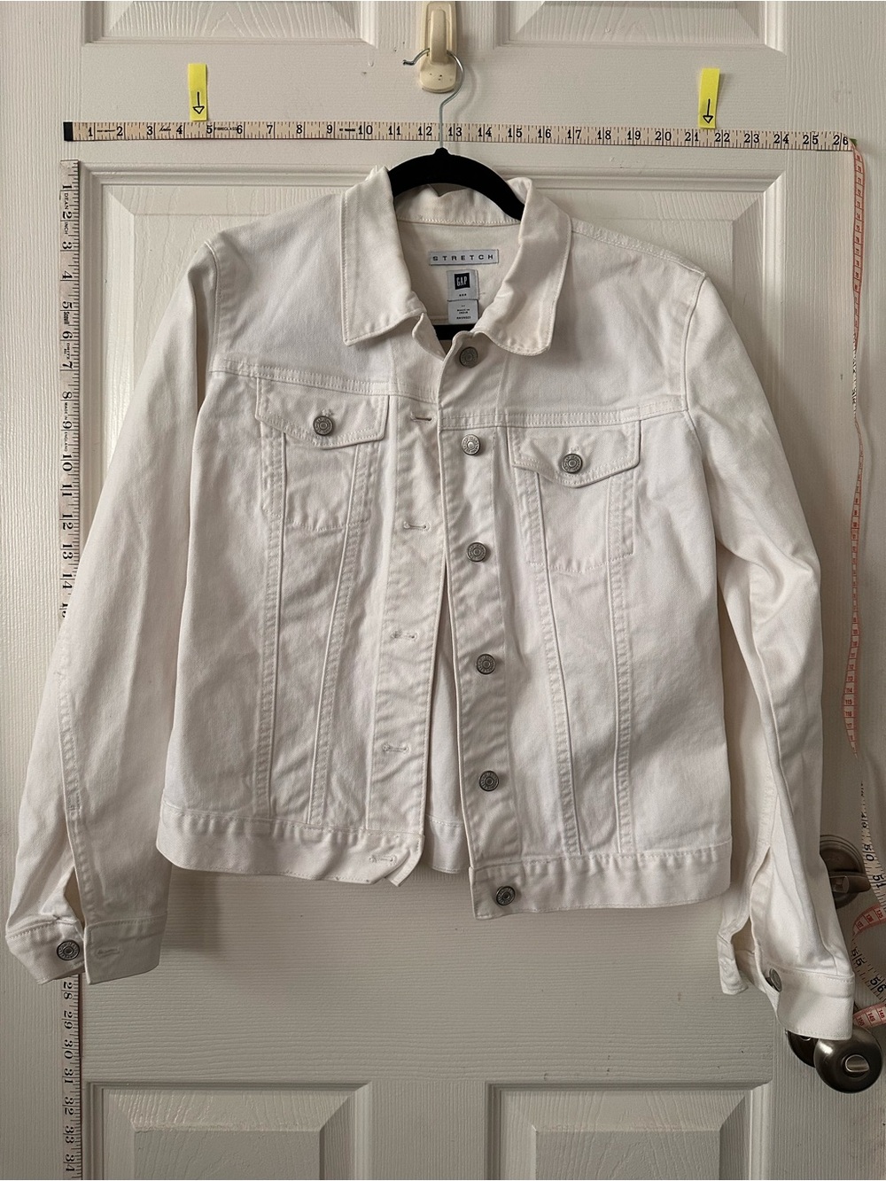 GAP White Denim Trucker Jacket